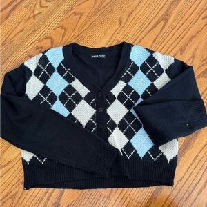 SHEIN diamond sweater. Worn once. Very cozy and comfy!